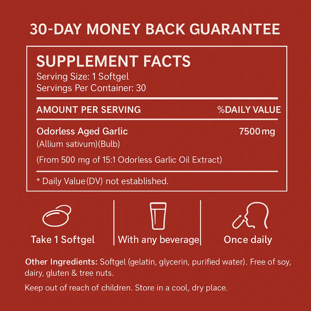 Aged Garlic Extract – Odorless High Potency