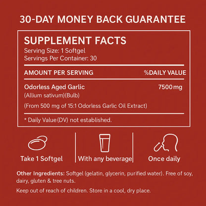Aged Garlic Extract – Odorless High Potency